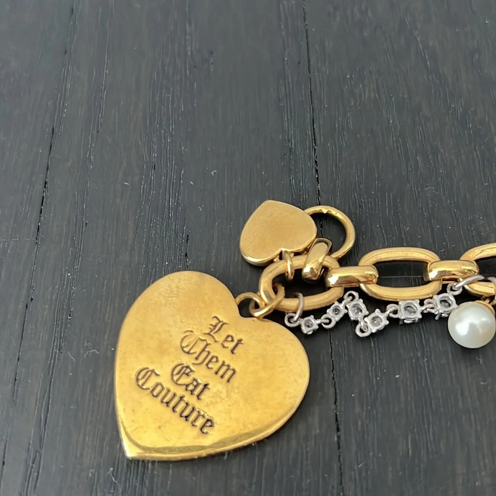 Juicy couture brass gold charm bracelet - Picture 4 of 6